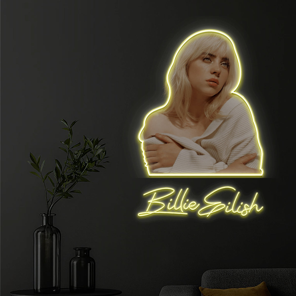 Billie Eilish Cursive Neon Sign