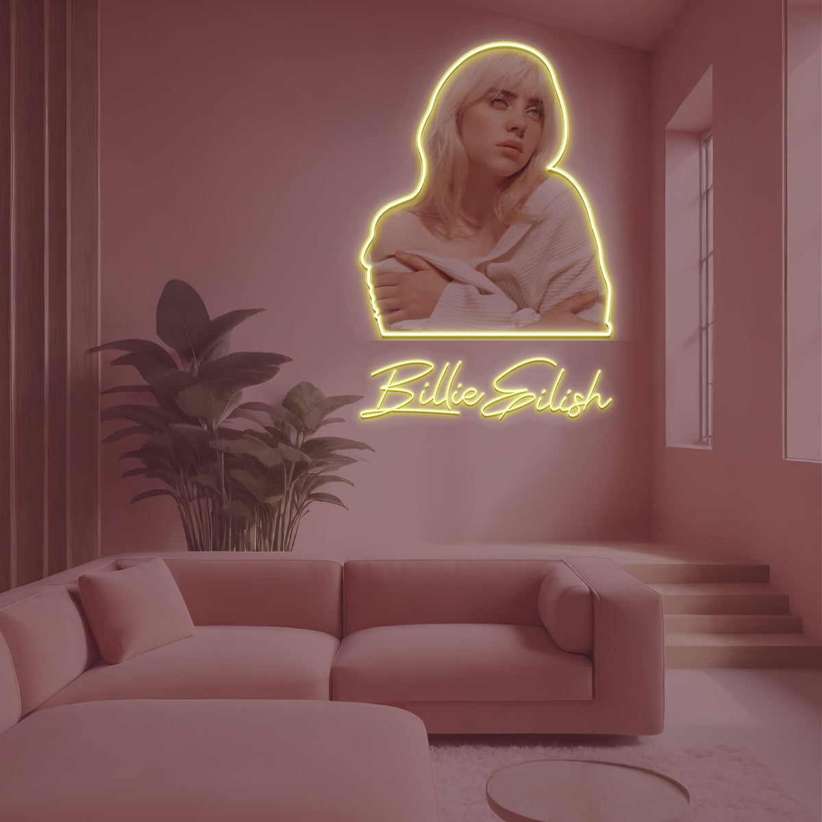 Billie Eilish Cursive Neon Sign
