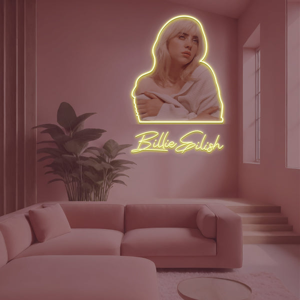 Billie Eilish Cursive Neon Sign